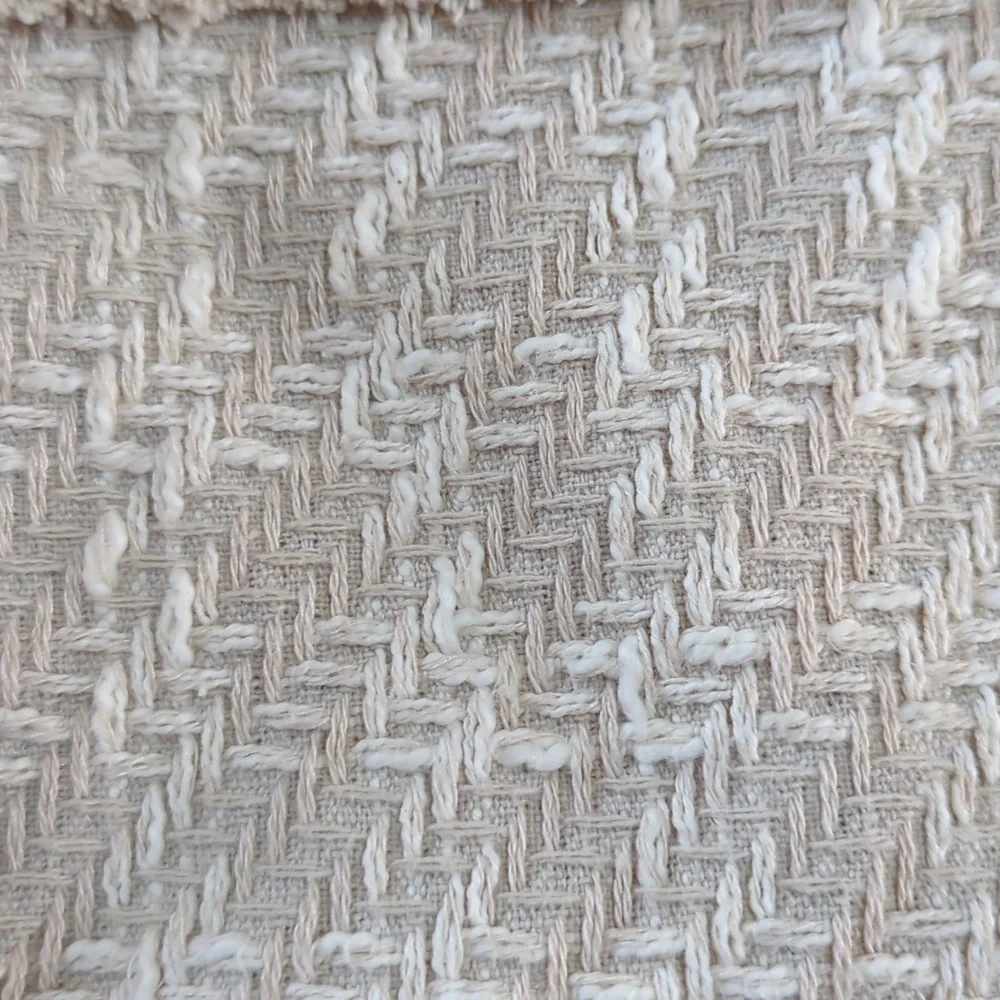 H&M, beige Tweed short jacket/blazer. Size Medium